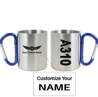 Thumbnail for A310 Text Designed Stainless Steel Outdoors Mugs