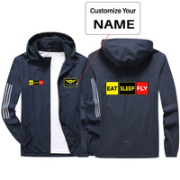 Thumbnail for Eat Sleep Fly (Colourful) Sport & Running Jackets