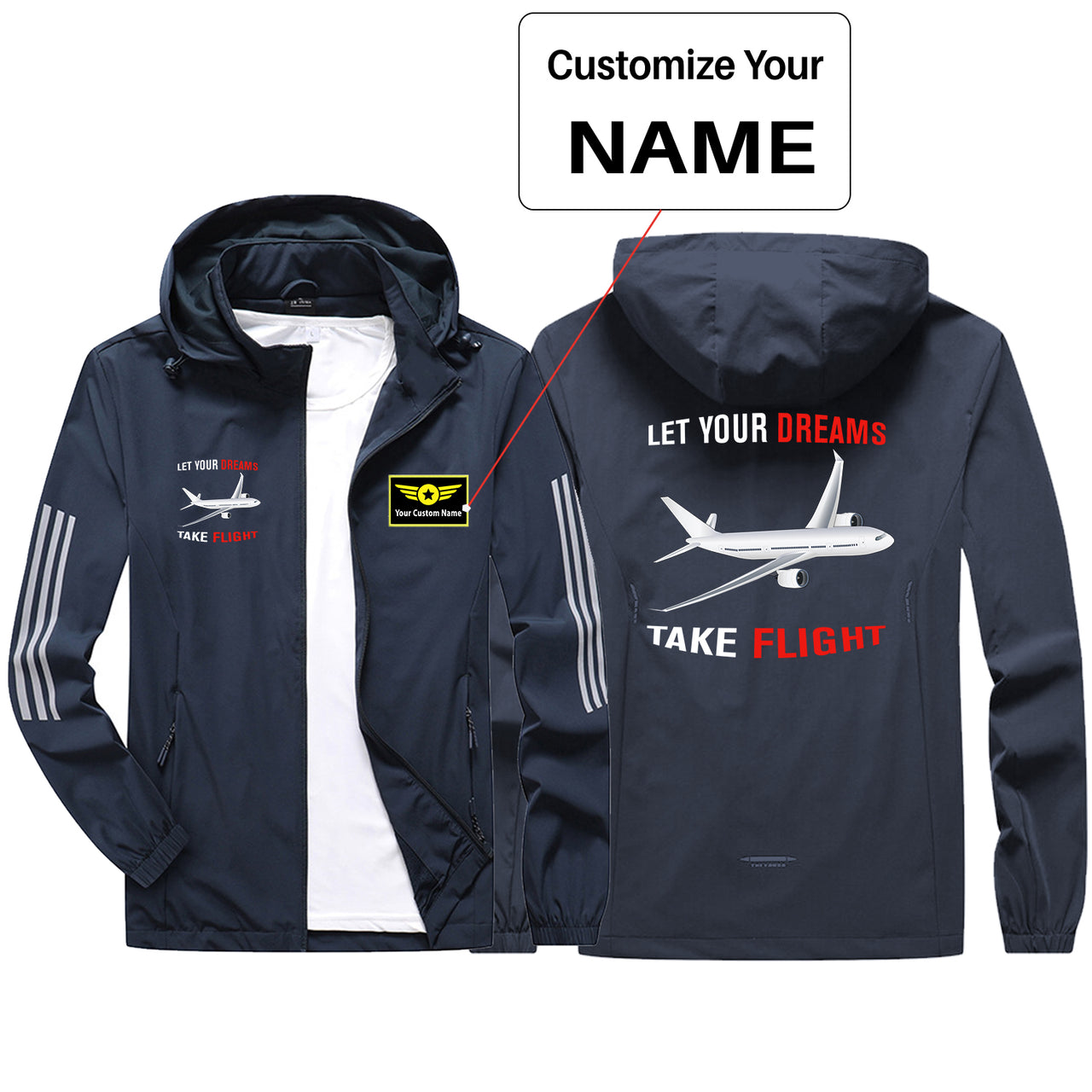 Let Your Dreams Take Flight Sport & Running Jackets