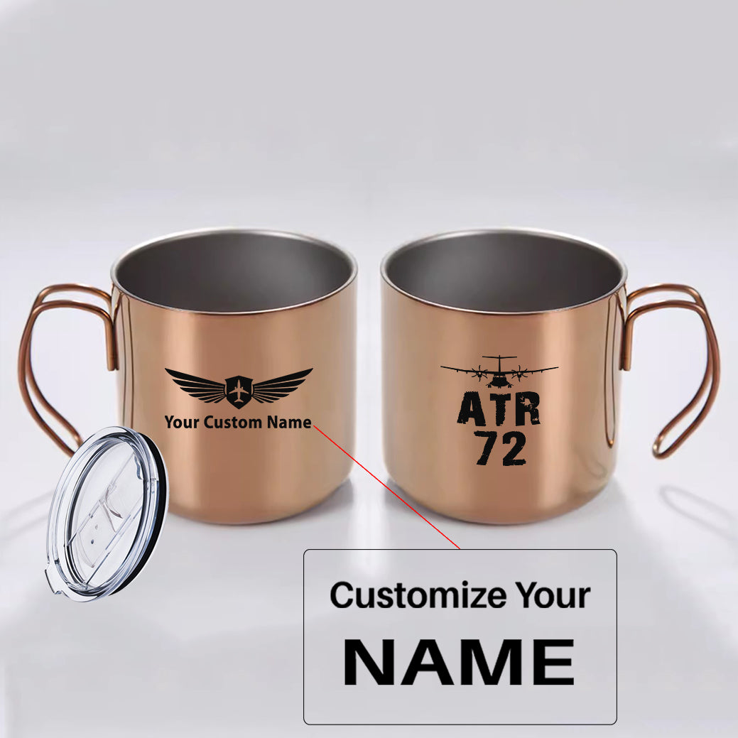 ATR-72 & Plane Designed Stainless Steel Portable Mugs