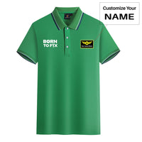 Thumbnail for Born To Fix Airplanes Designed Stylish Polo T-Shirts