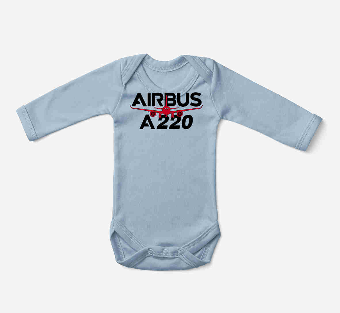 Amazing Airbus A220 Designed Baby Bodysuits