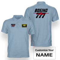 Thumbnail for Amazing Boeing 777 Designed Double Side Polo T-Shirts