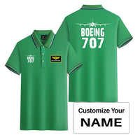 Thumbnail for Boeing 707 & Plane Designed Stylish Polo T-Shirts (Double-Side)