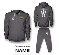 Thumbnail for ATR-72 & Plane Designed Zipped Hoodies & Sweatpants Set