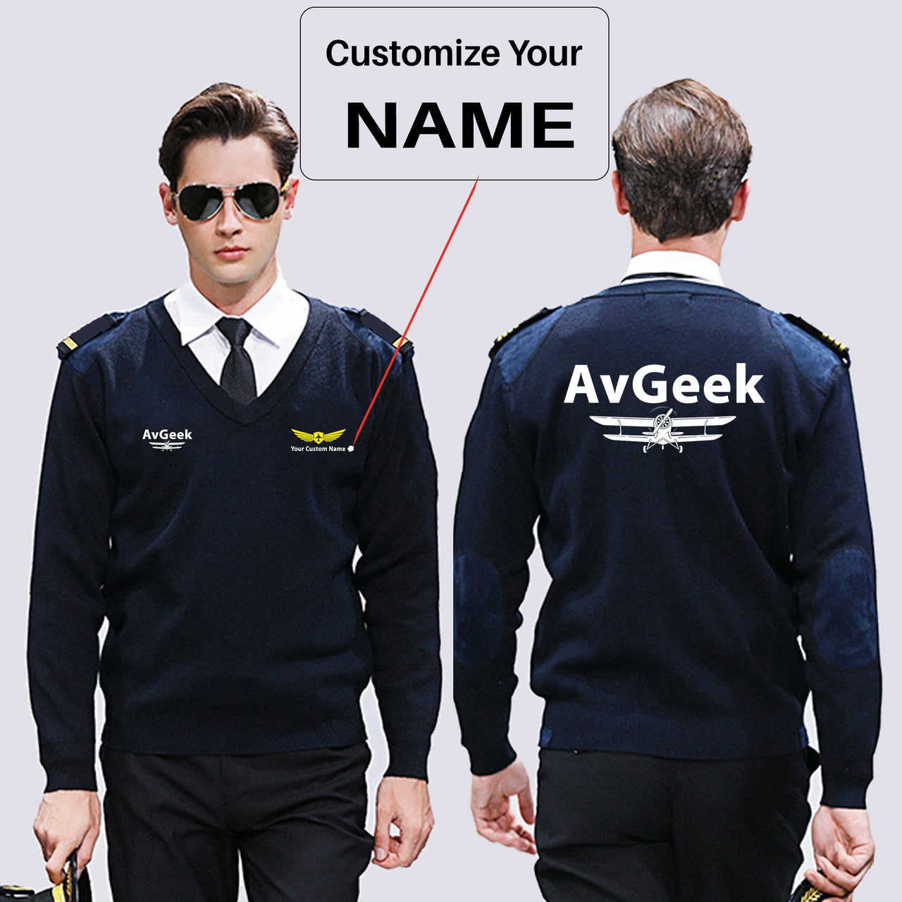Avgeek Designed Wool Pilot Sweaters