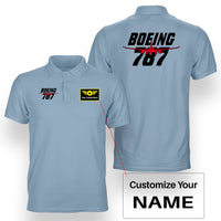 Thumbnail for Amazing Boeing 787 Designed Double Side Polo T-Shirts