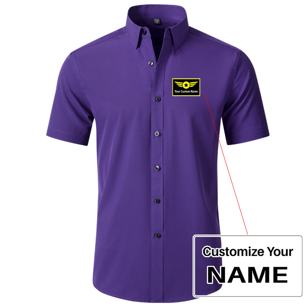 Custom Name (Special Badge) Design Super Quality Short Sleeve Shirts