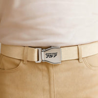 Thumbnail for Boeing 757 & Text Designed Fashion Airplane Seat Belts
