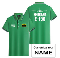 Thumbnail for Embraer E-190 & Plane Designed Stylish Polo T-Shirts (Double-Side)