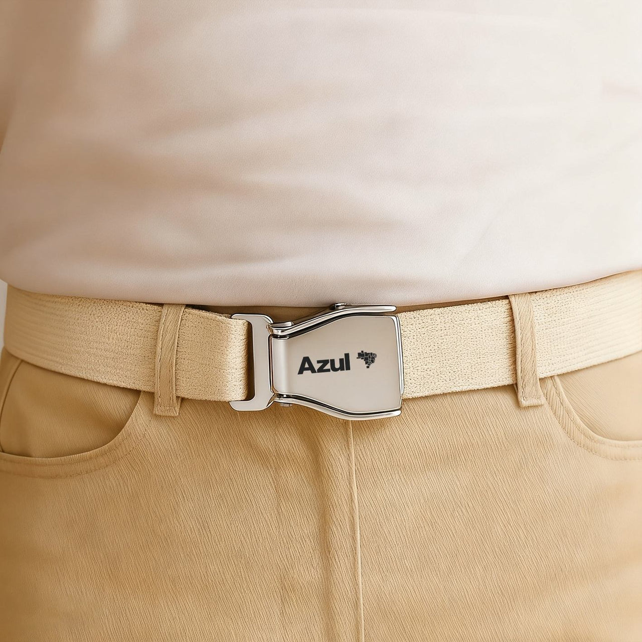 Azul Airlines Designed Fashion Airplane Seat Belts