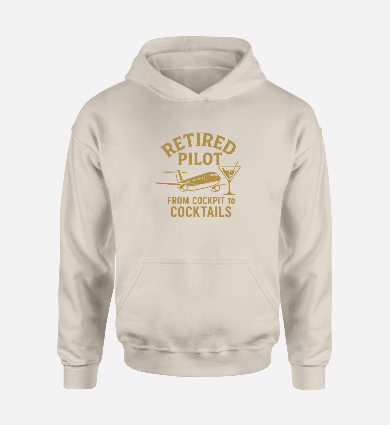 Retired Pilot & Coctails Designed Hoodies