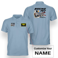 Thumbnail for Boeing 767 Engine (PW4000-94) Designed Double Side Polo T-Shirts