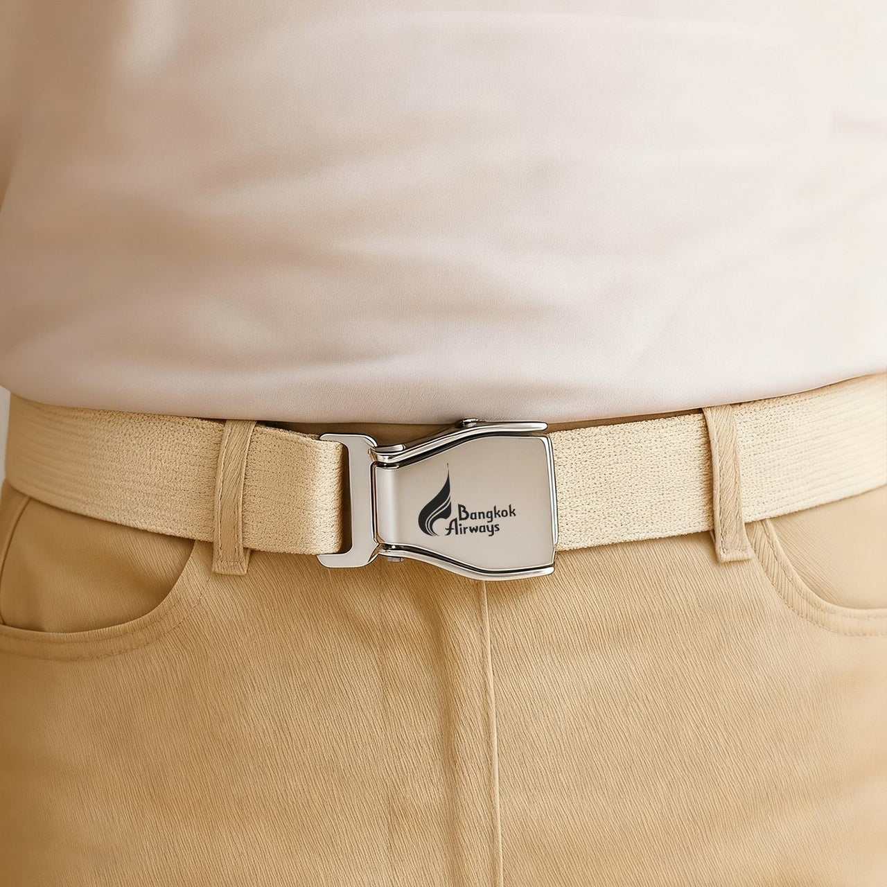 Bangkok Airways Airlines Designed Fashion Airplane Seat Belts