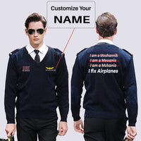 Thumbnail for I Fix Airplanes Designed Wool Pilot Sweaters