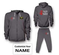 Thumbnail for Trust Me I'm an Air Traffic Controller Designed Zipped Hoodies & Sweatpants Set