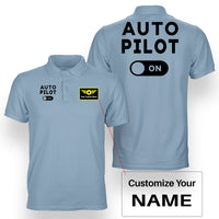 Thumbnail for Auto Pilot ON Designed Double Side Polo T-Shirts