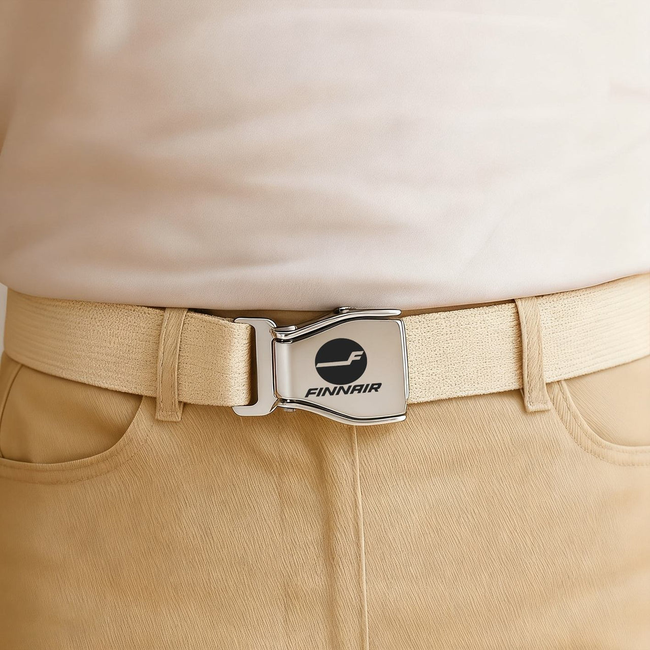 Finnair Airlines Designed Fashion Airplane Seat Belts