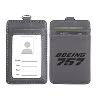 Thumbnail for Boeing 757 & Text Designed ID Card Holder