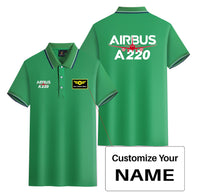 Thumbnail for Amazing Airbus A220 Designed Stylish Polo T-Shirts (Double-Side)