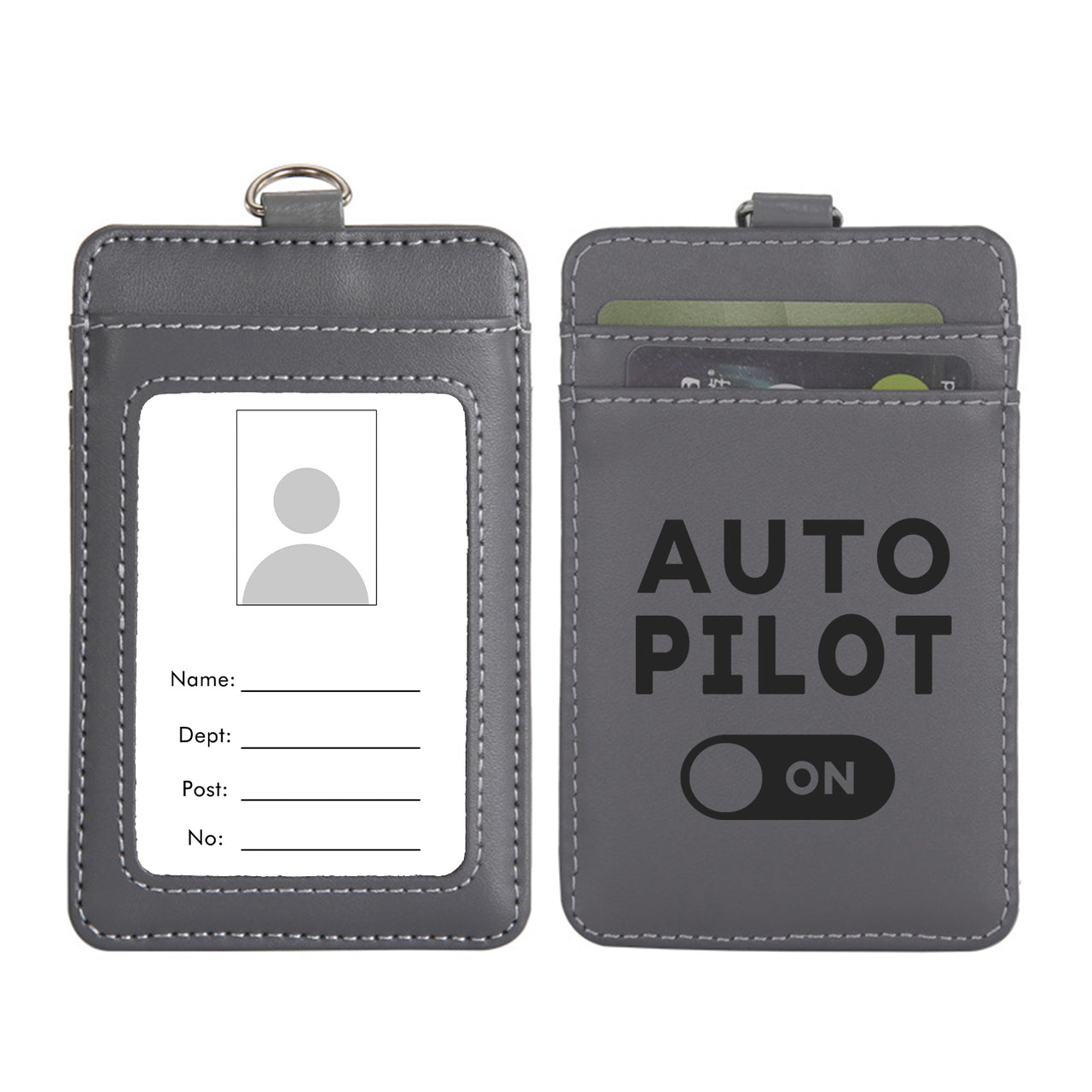 Auto Pilot ON Designed ID Card Holder