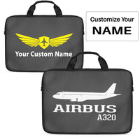 Thumbnail for Airbus A320 Printed Designed Laptop & Tablet Bags