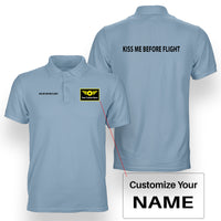 Thumbnail for KISS ME BEFORE FLIGHT Designed Double Side Polo T-Shirts