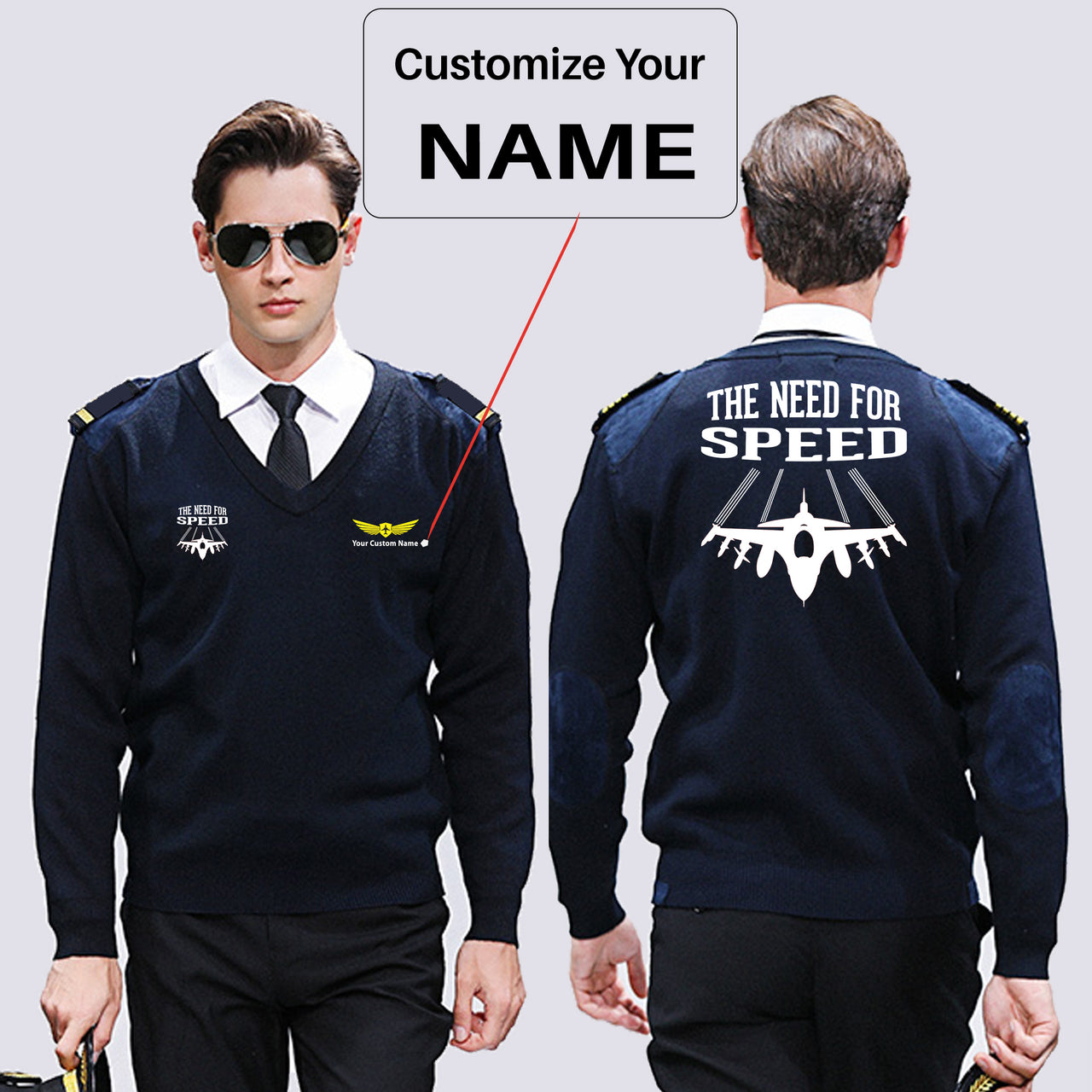 The Need For Speed Designed Wool Pilot Sweaters