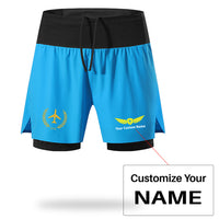 Thumbnail for Leaf & Airplane Designed Quick Dry Fitness Shorts