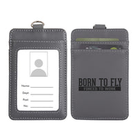 Thumbnail for Born To Fly Forced To Work Designed ID Card Holder