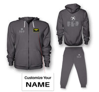 Thumbnail for Aviation Alphabet 2 Designed Zipped Hoodies & Sweatpants Set