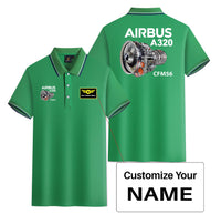 Thumbnail for Airbus A320 & CFM56 Engine Designed Stylish Polo T-Shirts (Double-Side)