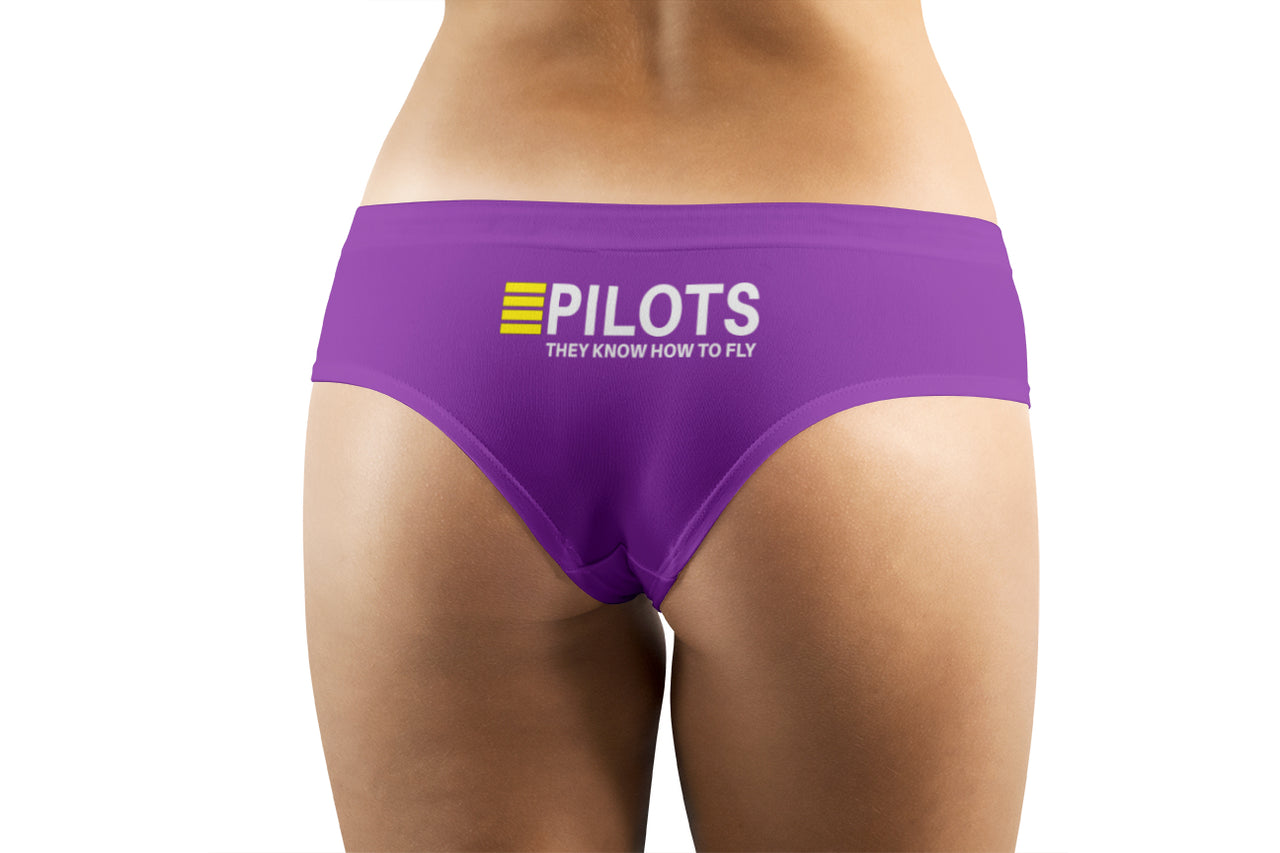 Pilots They Know How To Fly Designed Women Panties & Shorts