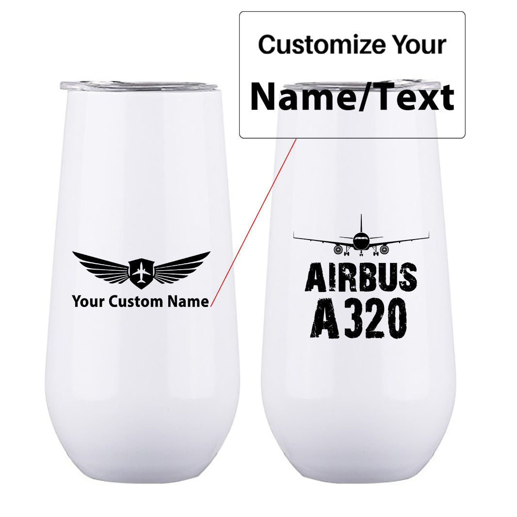 Airbus A320 & Plane Designed 6oz Egg Cups
