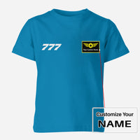 Thumbnail for 777 Flat Text Designed Children T-Shirts