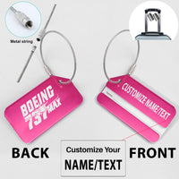 Thumbnail for Amazing 737 Max Designed Fashion Metal Luggage Tags