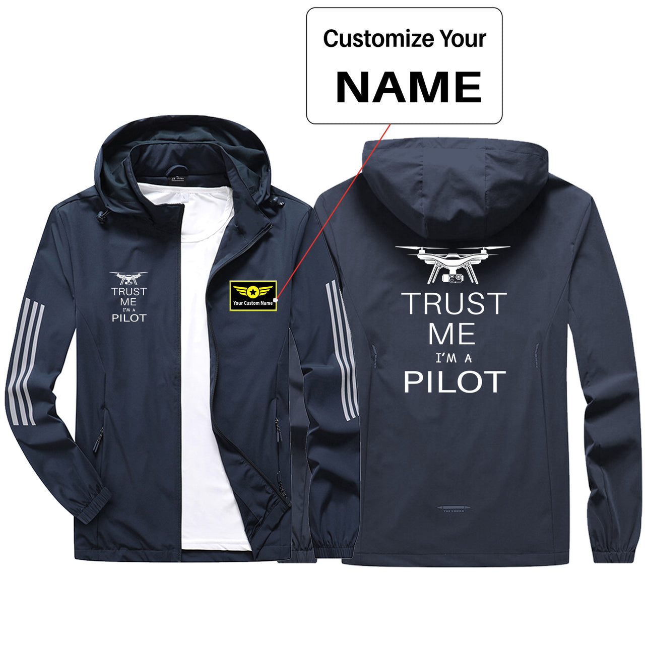 Trust Me I'm a Pilot (Drone) Sport & Running Jackets