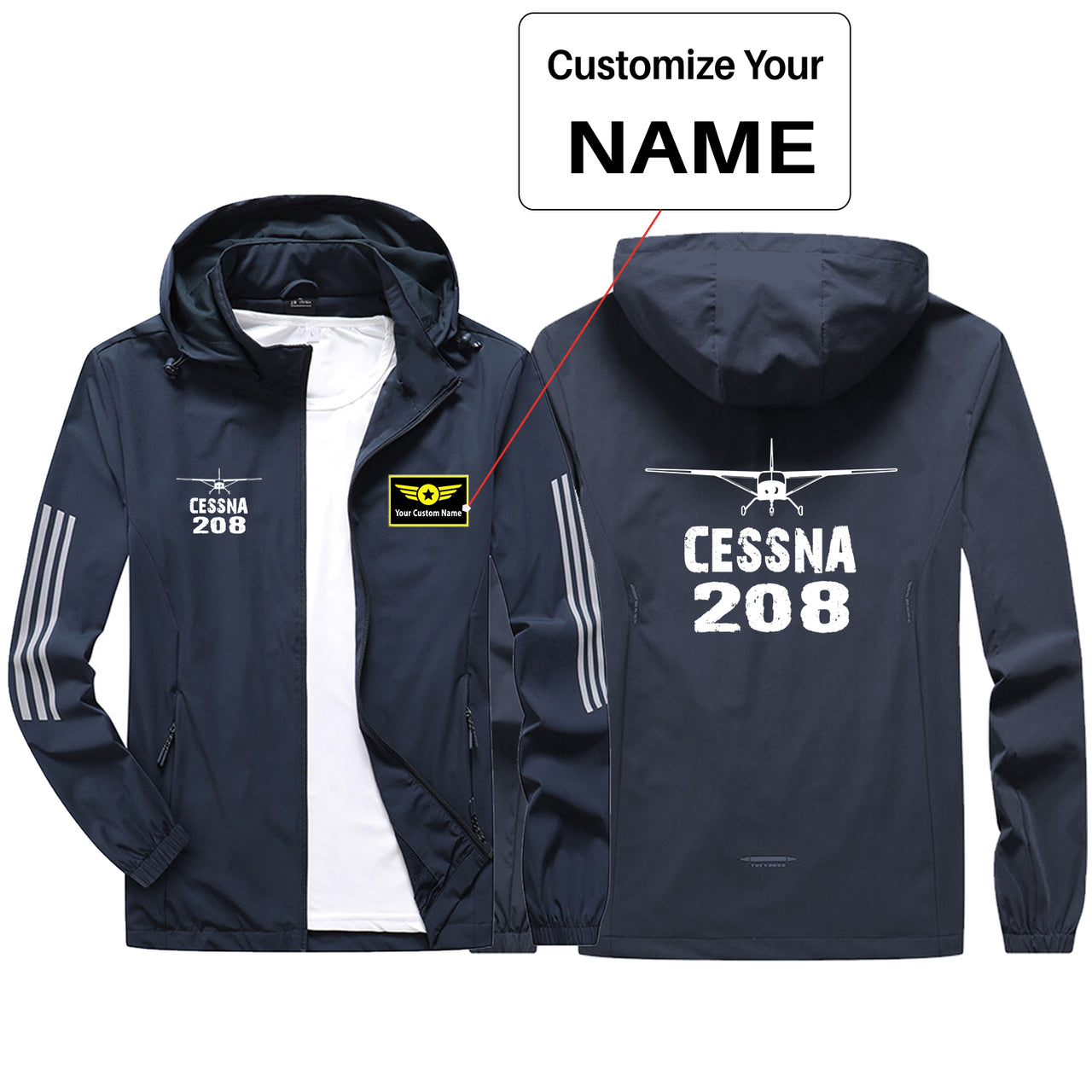 Cessna 208 & Plane Sport & Running Jackets