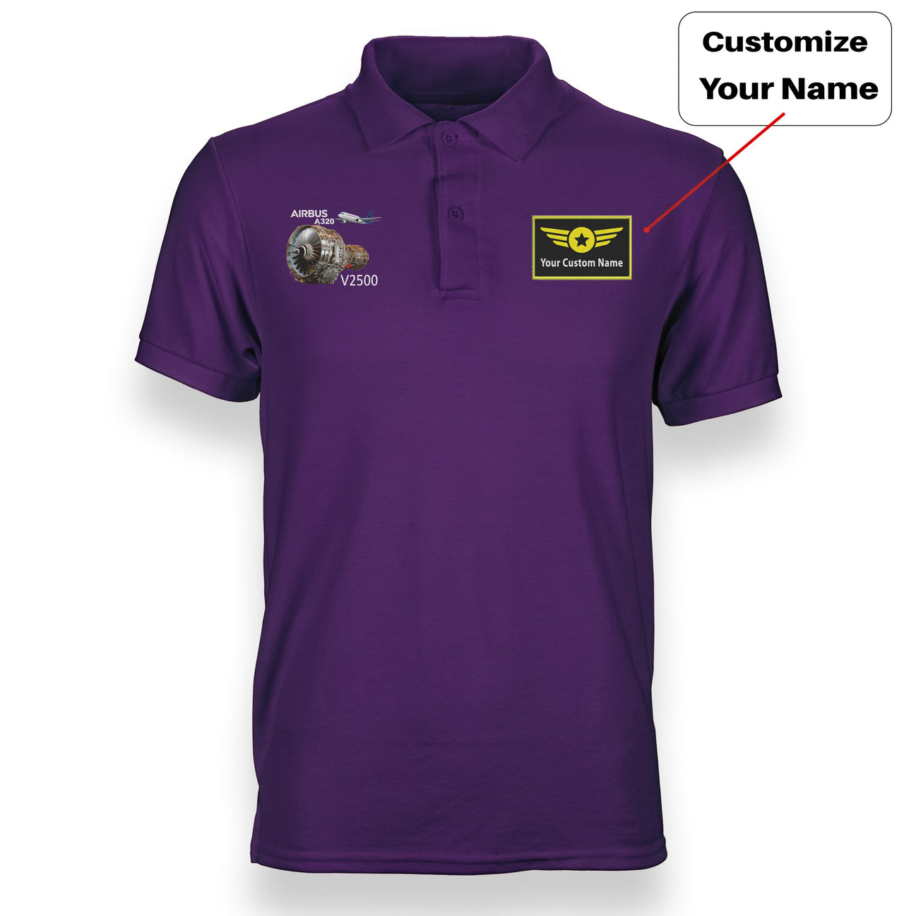 Airbus A320 & V2500 Engine Designed "WOMEN" Polo T-Shirts