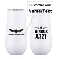 Thumbnail for Airbus A321 & Plane Designed 6oz Egg Cups