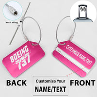 Thumbnail for Amazing Boeing 737 Designed Fashion Metal Luggage Tags