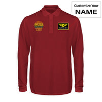 Thumbnail for Retro Airbus A330 Designed Long Sleeve Polo T-Shirts