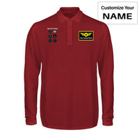 Thumbnail for Pilot's 6 Pack Designed Long Sleeve Polo T-Shirts