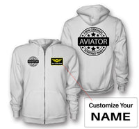 Thumbnail for %100 Original Aviator Designed Zipped Hoodies