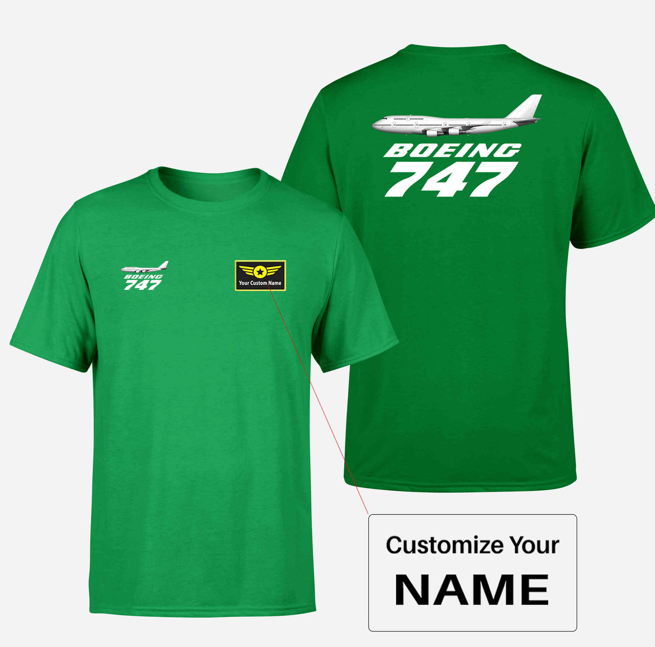 The Boeing 747 Designed Double-Side T-Shirts