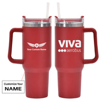 Thumbnail for Viva Aerobus 40oz Stainless Steel Car Mug With Holder