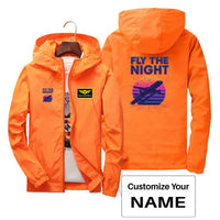 Thumbnail for Fly The Night Designed Thin Windbreaker Jackets