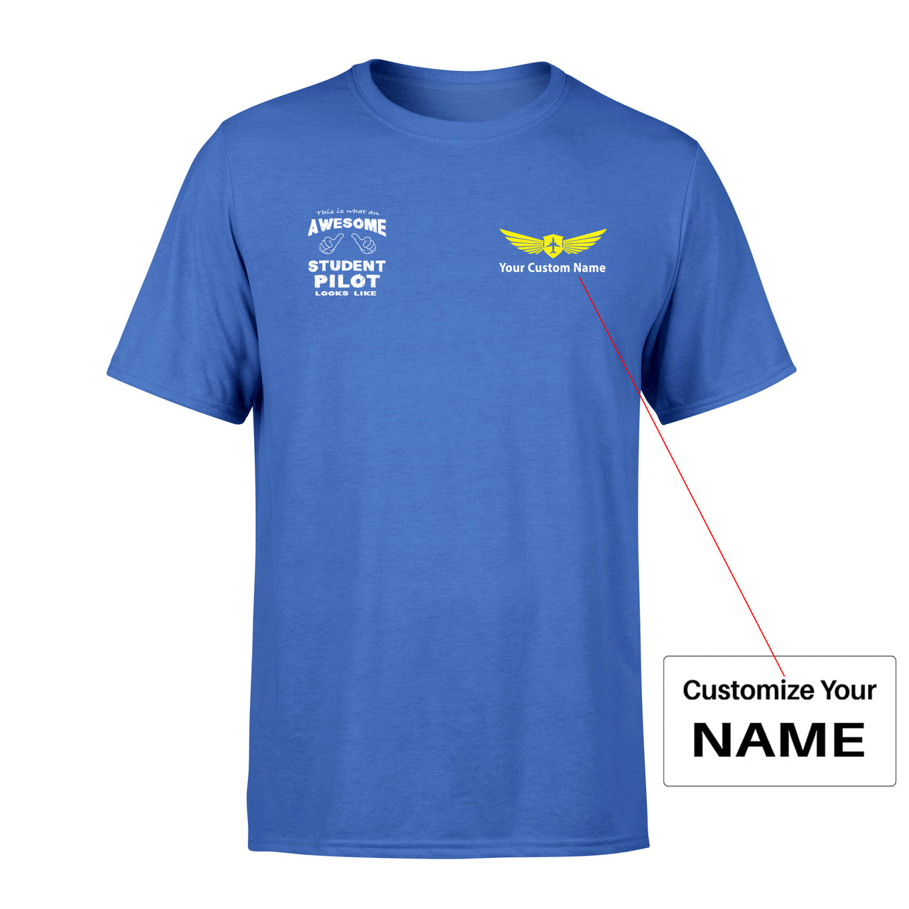 Student Pilot Designed Men T-Shirt