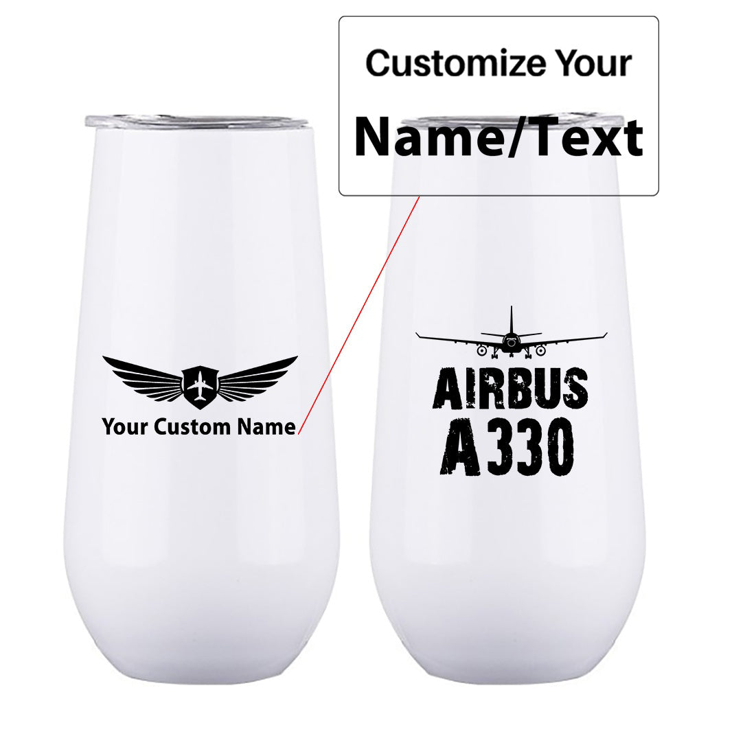 Airbus A330 & Plane Designed 6oz Egg Cups