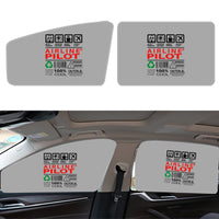 Thumbnail for Airline Pilot Label Designed Car Sun Shade (Side window)